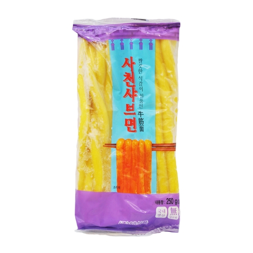 (냉동) 사천샤브면 뉴진면(국내생산) 250g  (만두/국수/스파케티/냉면)