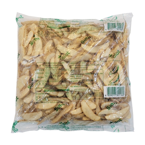 (냉동) 심플로트 렌치웨지컷 냉동감자 2kg  (튀김류/어묵류)