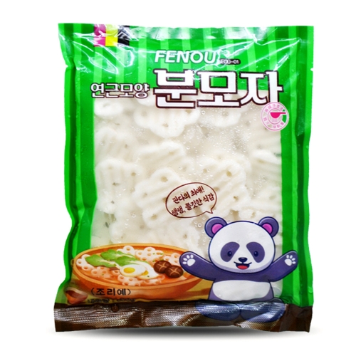 (냉동) 연근모양 꽃 분모자 500g  (만두/국수/스파케티/냉면)