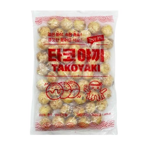 (냉동) 지엔 타코야끼 1kg  (튀김류/어묵류)