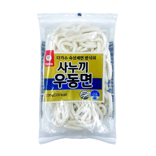 (냉동) 천일 사누끼우동 230g  (만두/국수/스파케티/냉면)