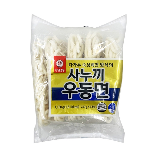 (냉동) 천일 사누끼우동(230g 5입) 1.15kg  (만두/국수/스파케티/냉면)