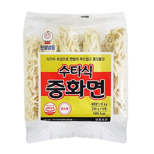 (냉동) 천일식품 수타식중화면 1.15kg  (만두/국수/스파케티/냉면)