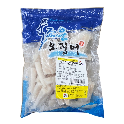 (냉동) 현이푸드빌 오징어탈피채(수입) 1kg  (튀김류/어묵류)