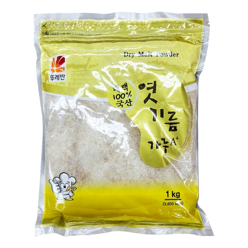 뚜레반 국산 100% 엿기름가루A+ 1kg  (튀김가루/밀가루)